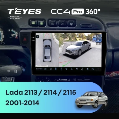 Штатная магнитола Teyes CC4 Pro 360 12/256 Lada 2115 (2001-2014) F1
