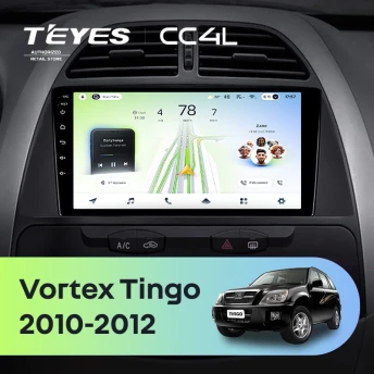 Штатная магнитола Teyes CC4L 6/64 Vortex Tingo (2010-2012)