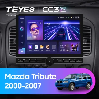 Штатная магнитола Teyes CC3 2K 6/128 Mazda Tribute (2000-2007) (13" с кнопками)