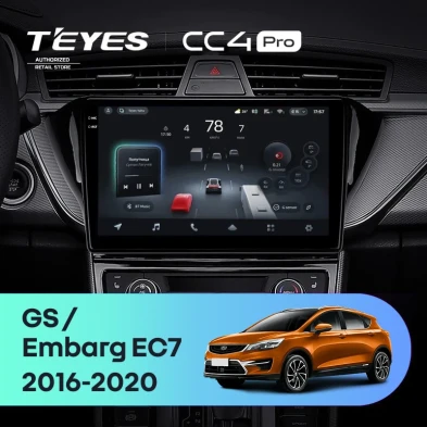 Штатная магнитола Teyes CC4 Pro 12/256 Geely Emgrand EC7 (2018-2020) F2