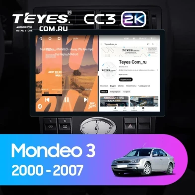 Штатная магнитола Teyes CC3 2K 4/32 Ford Mondeo 3 (2000-2007) F1 (13")
