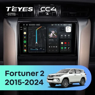 Штатная магнитола Teyes CC4 6/64 Toyota Fortuner 2 (2015-2024)