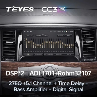 Штатная магнитола Teyes CC3 2K 360 6/128 Nissan Patrol 6 Y62 (2010-2019)