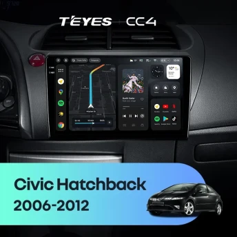 Штатная магнитола Teyes CC4 6/64 Honda Civic Hatchback (2006-2012)