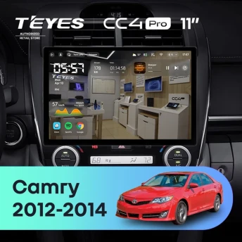 Штатная магнитола Teyes CC4 Pro 12/256 Toyota Camry 7 XV 50 55 (2012-2014) Америка (11")