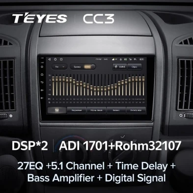 Штатная магнитола Teyes CC3 4/32 Fiat Ducato 3 (2006-2022)