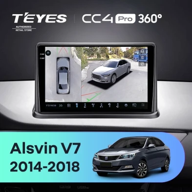 Штатная магнитола Teyes CC4 Pro 360 8/128 Changan Alsvin V7 (2014-2018)