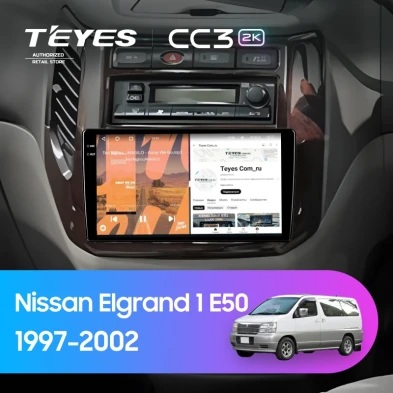 Штатная магнитола Teyes CC3 2K 4/32 Nissan Elgrand 1 E50 (1997-2002)
