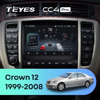 Штатная магнитола Teyes CC4 Pro 12/256 Toyota Crown 12 S180 (1999-2008)