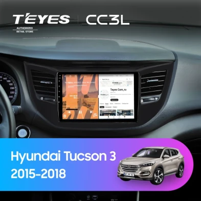 Штатная магнитола Teyes CC3L 4/32 Hyundai Tucson 3 (2015-2018) Тип-B (черная)