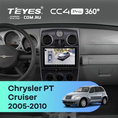 Штатная магнитола Teyes CC4 Pro 360 12/256 Chrysler PT Cruiser (2005-2010)
