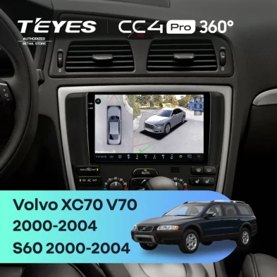 Штатная магнитола Teyes CC4 Pro 360 8/128 Volvo XC70 V70 (2000-2004)