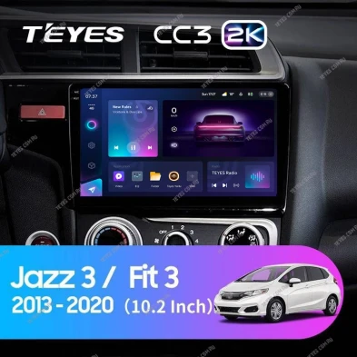 Штатная магнитола Teyes CC3 2K 4/32 Honda Fit 3 (2013-2020) Тип-A