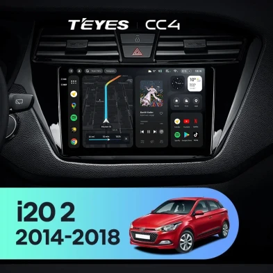 Штатная магнитола Teyes CC4 8/128 Hyundai i20 2 GB (2014-2018)